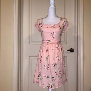 Baby pink floral dress